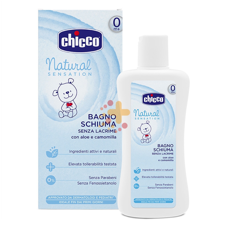 Chicco Linea Cura Bambini Natural Sensation Bagnoschiuma senza Lacrime 500 ml