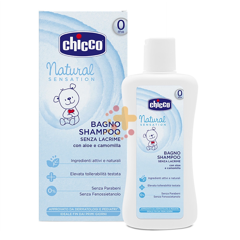 Chicco Linea Cura Bambini Natural Sensation Bagno Shampoo senza Lacrime 200 ml