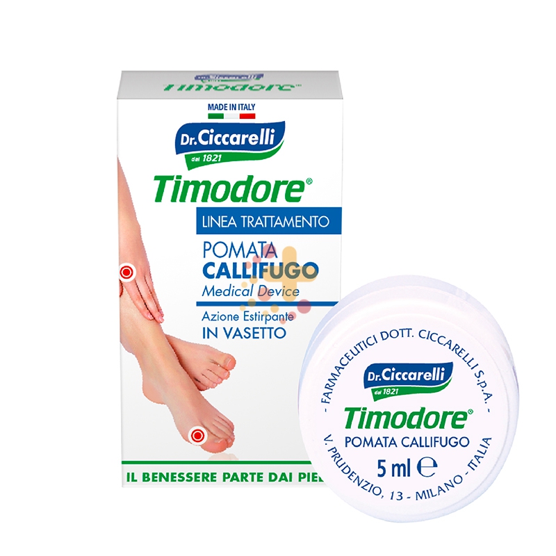 Dottor Ciccarelli Linea Timodore Piedi Callifugo Pomata in Vasetto 5 ml
