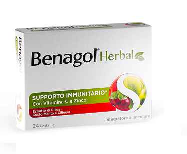 Reckitt Benckiser H.(it.) Benagol Herbal Menta Cil24past